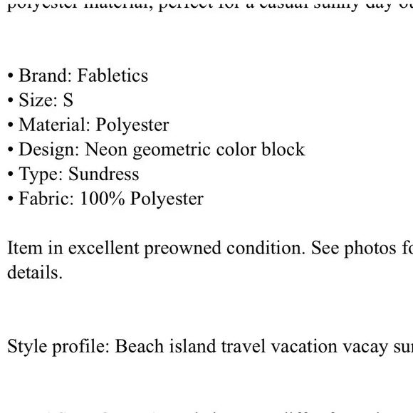 Fabletics Wonda dress color block geometric multicolor dopamine sundress,NWOT - Picture 6 of 9